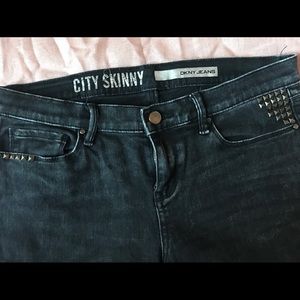 Black Studded DKNY Skinny